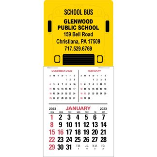 黃色垂直超大號按 N 棒日曆