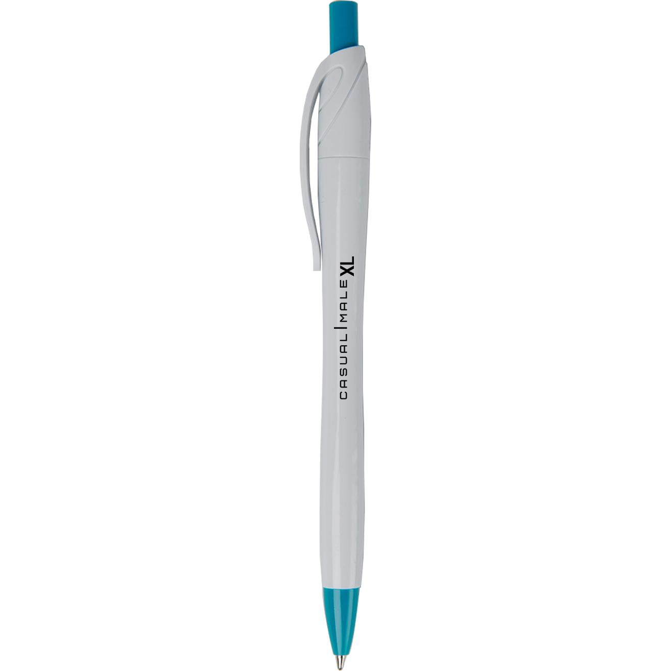 印刷 Altadena 抗菌筆 - 59 廣告筆 有 5 種很棒的物品顏色可供選擇您的設計絲網印刷通過按鈕打開和關閉1 個地點 1 種顏色的免費裝飾MPN # 7265在鋼筆商品尺寸:5.75 英寸高 x 0.38 英寸寬材質:抗菌塑膠最大Logo印製尺寸 0.44" H x 1.5" W 客製 - 59 廣告筆 白色 / 青色 Altadena 抗菌筆