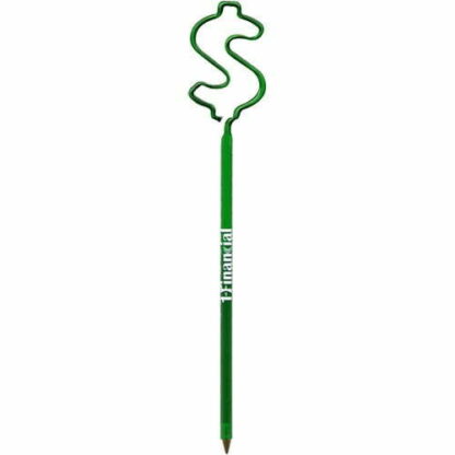 半透明綠色嬰兒彎美元符號形筆