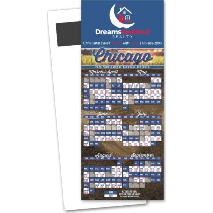 全彩印記棒球賽程磁性貼紙卡