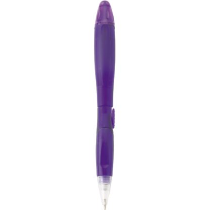 磨砂半透明紫花筆和熒光筆