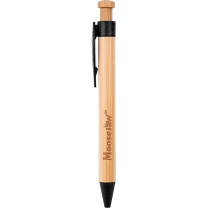 棕褐色/黑色 Camden Bamboo 可伸縮小麥草生態筆