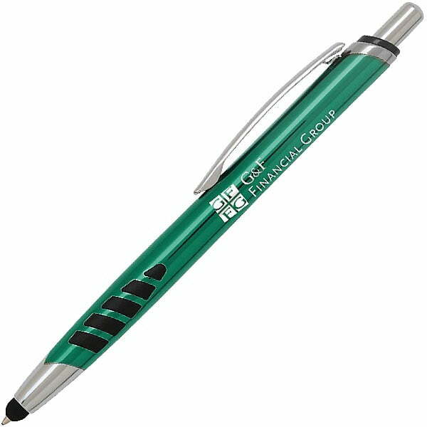 客製化 Classic Stylus Click 禮品筆 - 59 廣告筆 提供 8 種令人興奮的項目顏色從 2 種墨水顏色中選擇書寫用藍色或黑色墨水書寫舒適握把免費裝飾激光雕刻MPN#P44295在鋼筆最大印刷Logo尺寸 0.75" H x 2.25" 客製 - 59 廣告筆 Aqua Classic Stylus 點擊筆