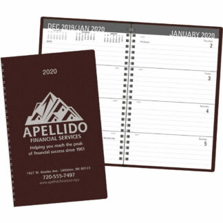 標准人造革酒紅色經典辦公桌規劃器