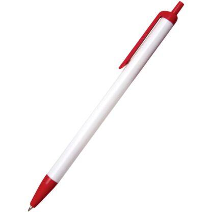 白色/紅色點擊筆，帶彩色飾邊