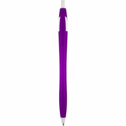 紫/白哥倫比亞按鈕伸縮筆