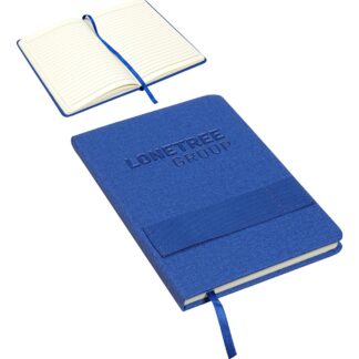 Blue Council 紋理日記本，帶電話和筆筒