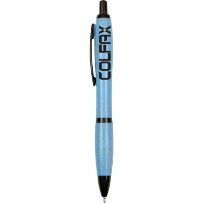 藍色曲線麥草纖維混合筆