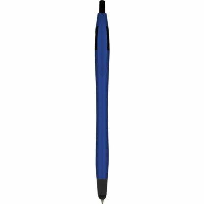 金屬藍/黑色金屬飛鏢筆，帶觸控筆