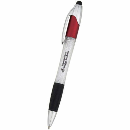 透明/紅色/銀色 Del Mar Light Stylus Pen