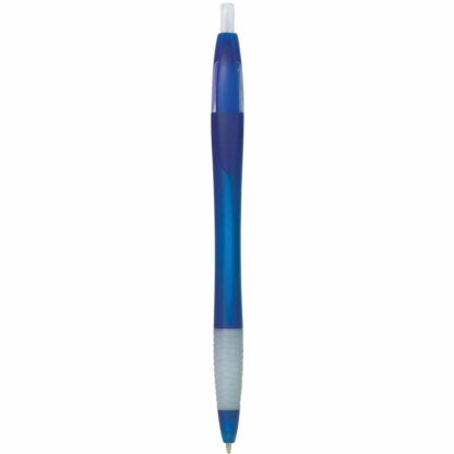 半透明藍色橡膠握方便筆