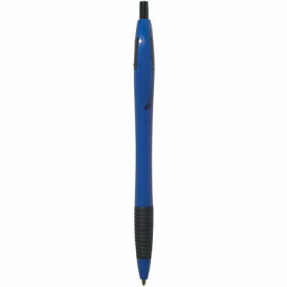 藍色帶黑色飾邊橡膠握筆