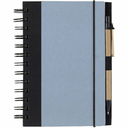 藍色/黑色環保筆記本和筆