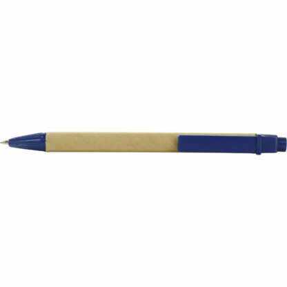 自然色/藍色生態紙桶筆