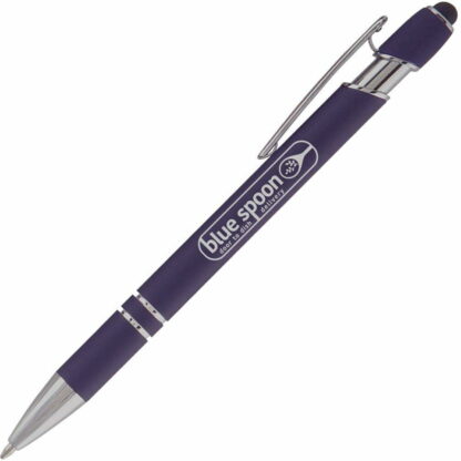 深紫色橢圓軟筆帶手寫筆