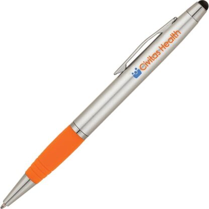 銀色/橙色 Epic 圓珠筆和触控筆