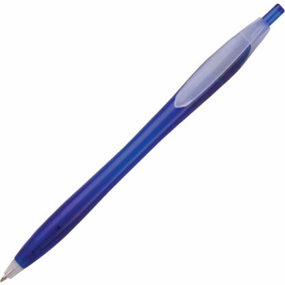 半透明藍色花卉筆