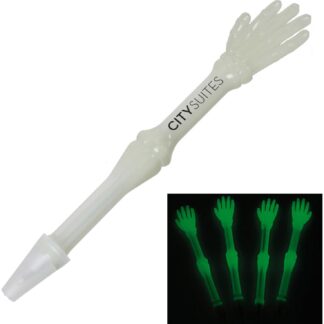 Glow in the Dark Glow 骷髏手筆