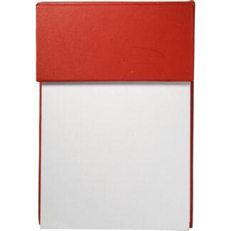 紅色硬封面粘旗筆記本墊