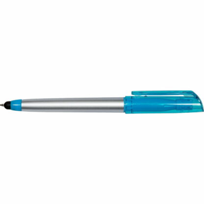 藍色/銀色熒光筆帶手寫筆