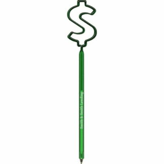 半透明中綠色 InkBend Xtra 美元符號 2 形筆