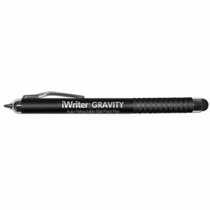黑色 iWriter Gravity 自動伸縮圓珠筆帶觸控筆