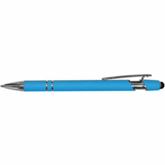 淺藍色 iWriter 塗膠金屬圓珠筆