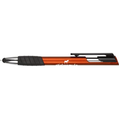 橙色支架 Super Glide 觸控筆和手機支架
