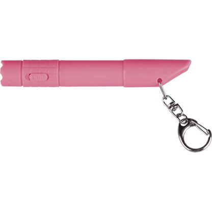 帶鑰匙扣的粉色 LED 筆