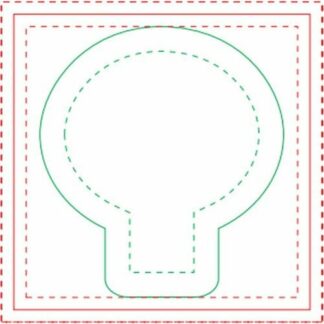 白燈泡膠粘便箋墊