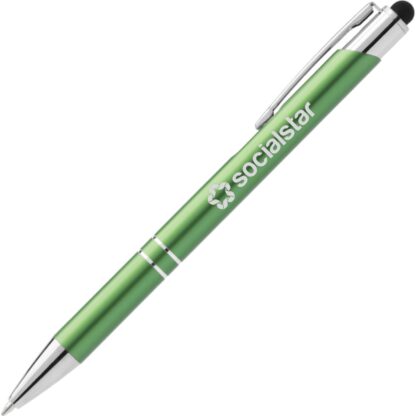 綠色啞光 Tres-Chic 帶觸控筆頂部筆