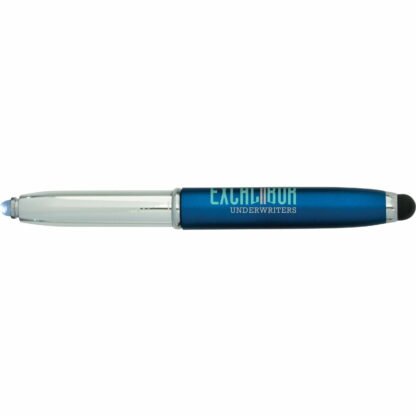 藍色塑料 LED 觸控筆