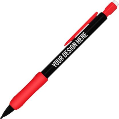黑色/紅色可填充機械鉛筆帶握把