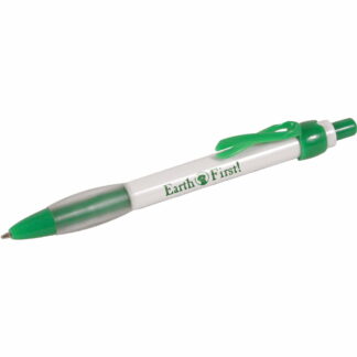 白/綠絲帶筆
