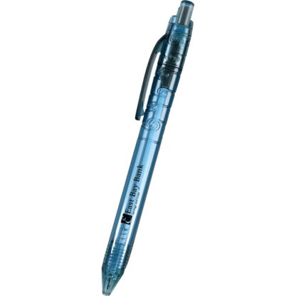 半透明藍/黑RPET綠洲筆
