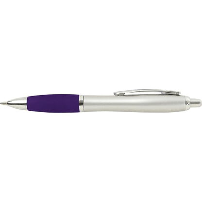 銀色/紫色橡膠握筆