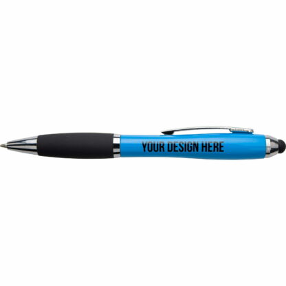 淺藍色緞面觸控筆