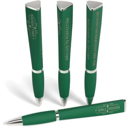 綠色緞面觸控廣告筆