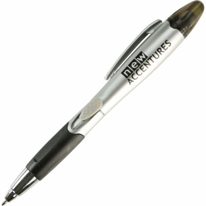 銀色/黑色 Silver Blossom 筆和熒光筆