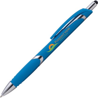 帶觸控筆的淺藍色 Solana 軟筆