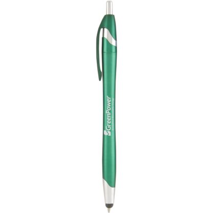 帶手寫筆的綠色 Stratus 金屬筆