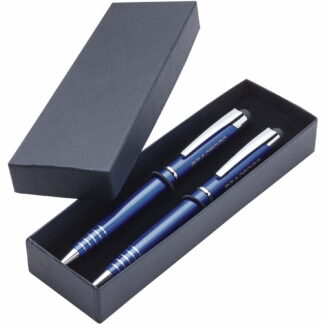 藍色手寫筆圓珠筆和鉛筆套裝
