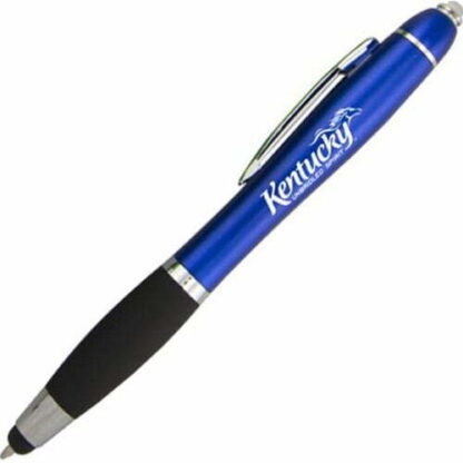 藍色/黑色手寫筆帶 LED 手電筒