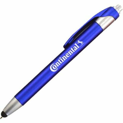 藍色手寫筆塑料點擊筆