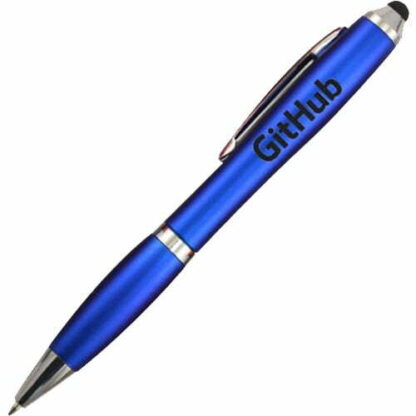 帶握把的藍色手寫筆塑料筆