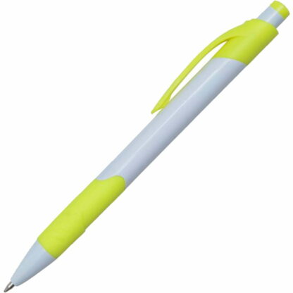 白色/黃色塑料捲髮筆