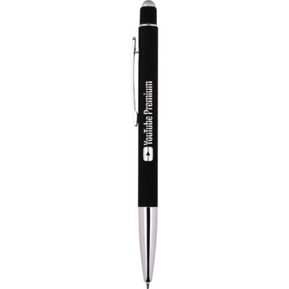 黑色/鍍鉻頂級反射二合一圓珠筆和触控筆