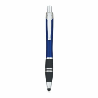 帶手寫筆的藍色三頻筆