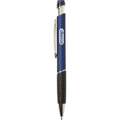 金屬藍色維羅納絲絨觸感鋁筆