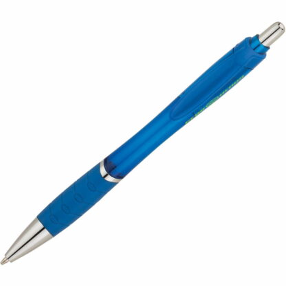 藍色波浪透明圓珠筆